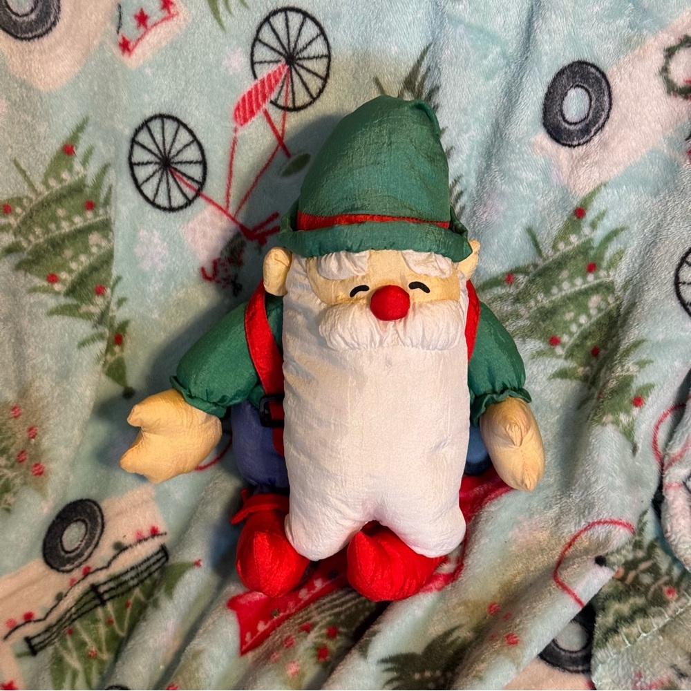 VTG Department 56 Holiday Elf Parachute Style Plush Christmas Holiday Decor